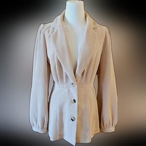 Current Air Beige Corduroy Jacket